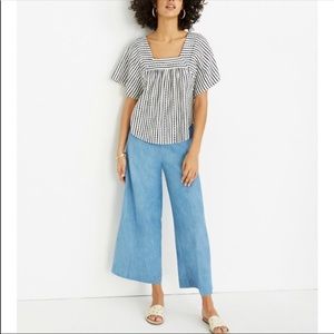 ☀️Madewell Chambray Huston Pull On Pants